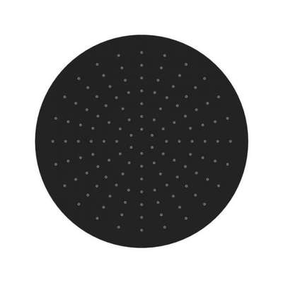 Hoofddouche Wiesbaden mat zwart, diameter 30 cm
