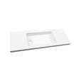 Wastafel zonder kraangat Best Design Slim Glans-Wit 80cm